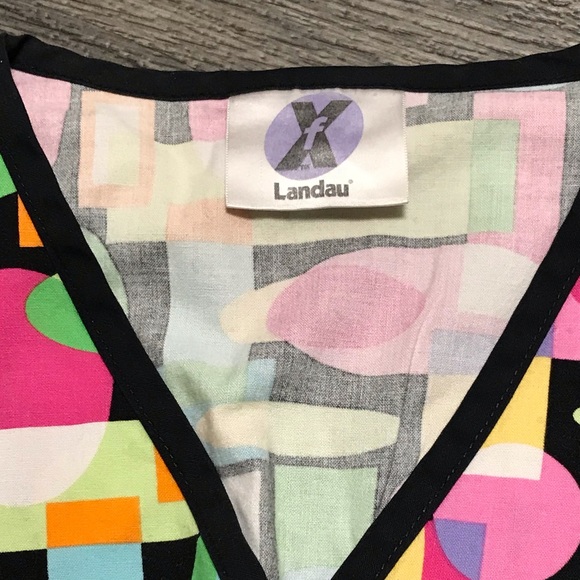 Women’s V-neck scrub top by Landau - Picture 2 of 5